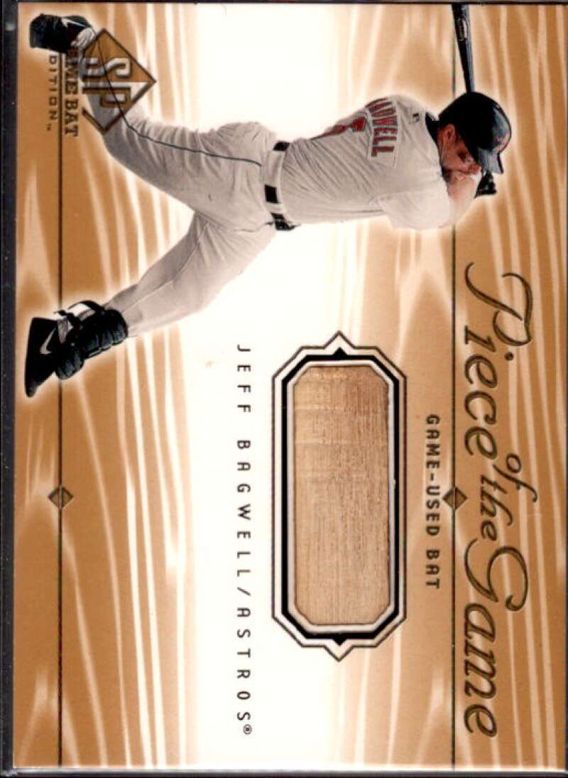 Jeff Bagwell SP Card 2001 SP Game Bat Edition Piece of the Game #JB  Image 1