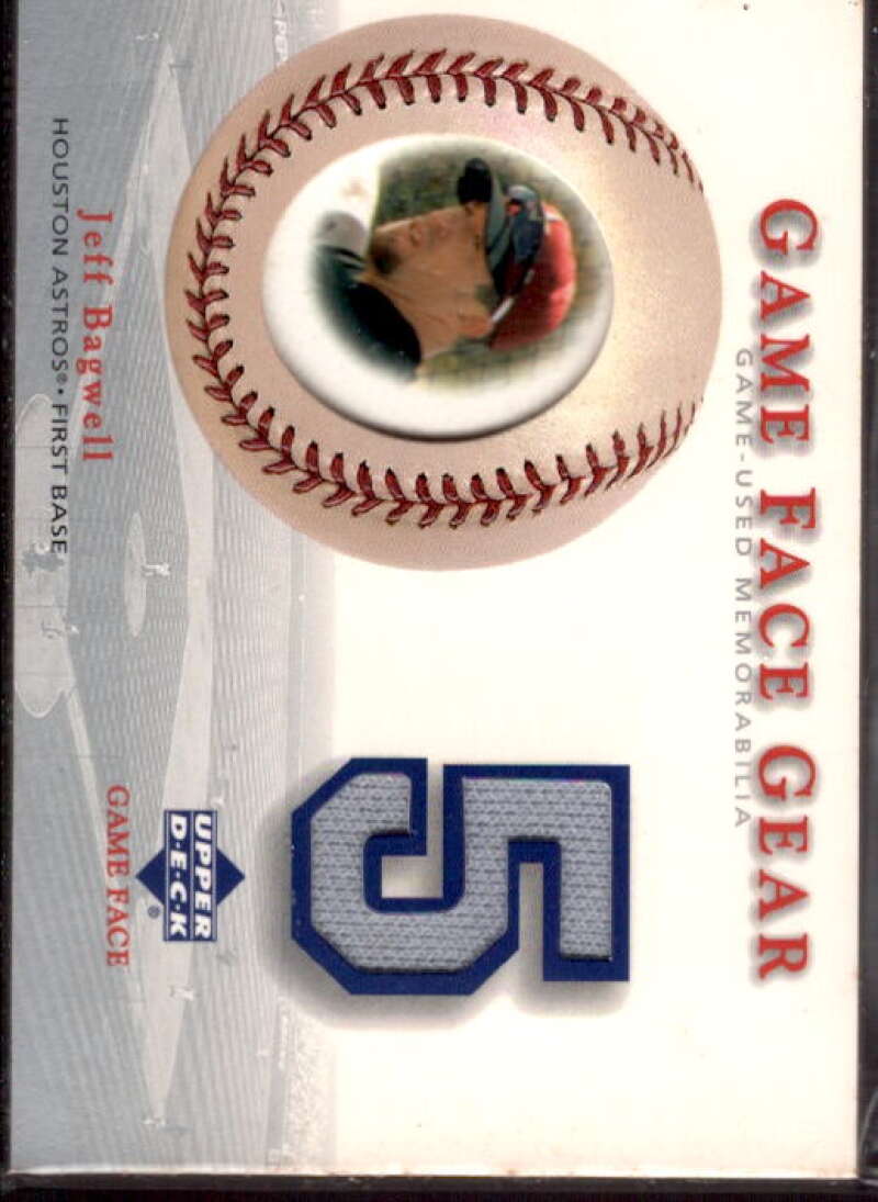 Jeff Bagwell Card 2003 Upper Deck Game Face Gear #JB  Image 1