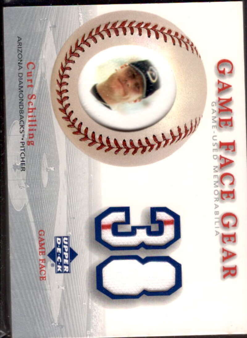 Curt Schilling Card 2003 Upper Deck Game Face Gear #CS  Image 1
