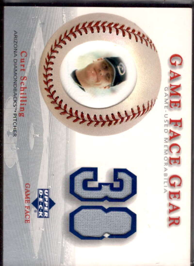Curt Schilling Card 2003 Upper Deck Game Face Gear #CS  Image 1