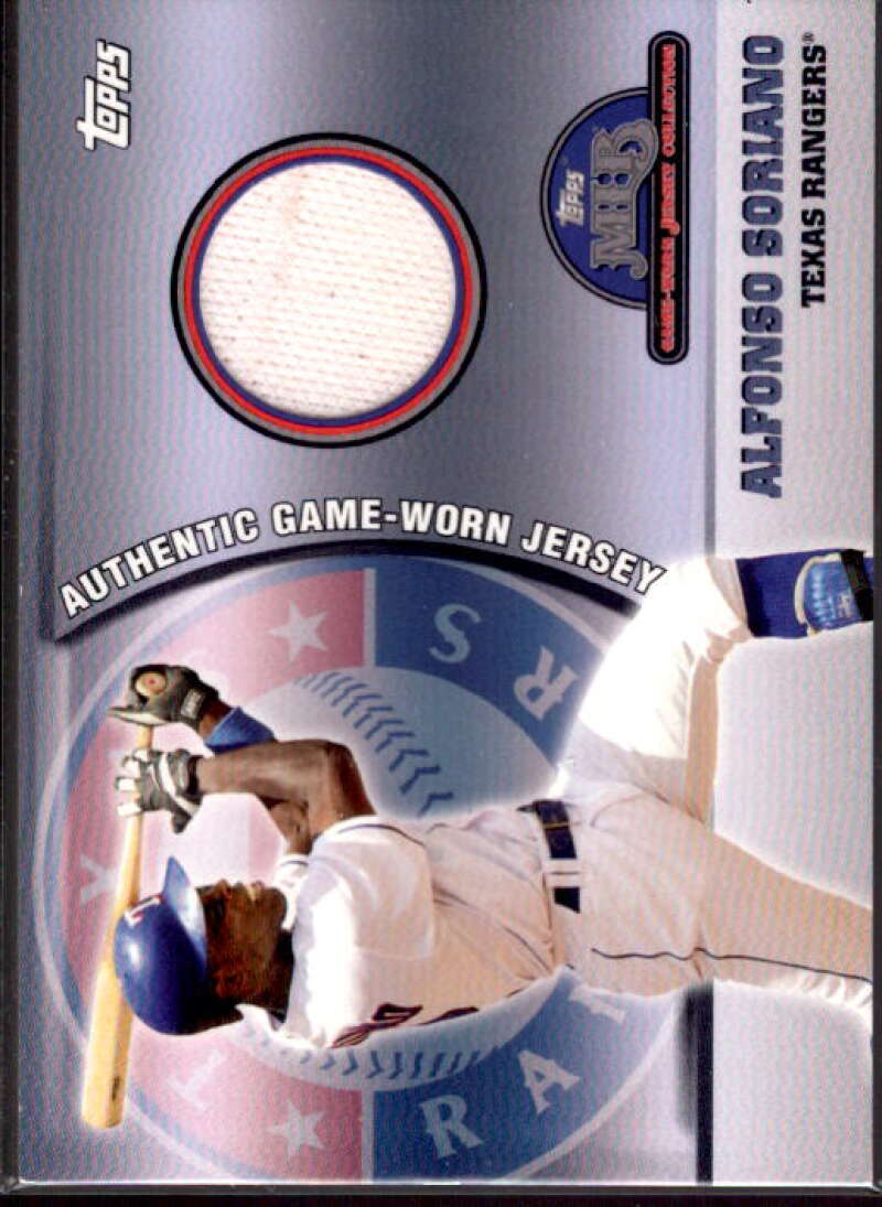 Alfonso Soriano Card 2005 Topps Opening Day MLB Game Worn Jersey Collection #40  Image 1