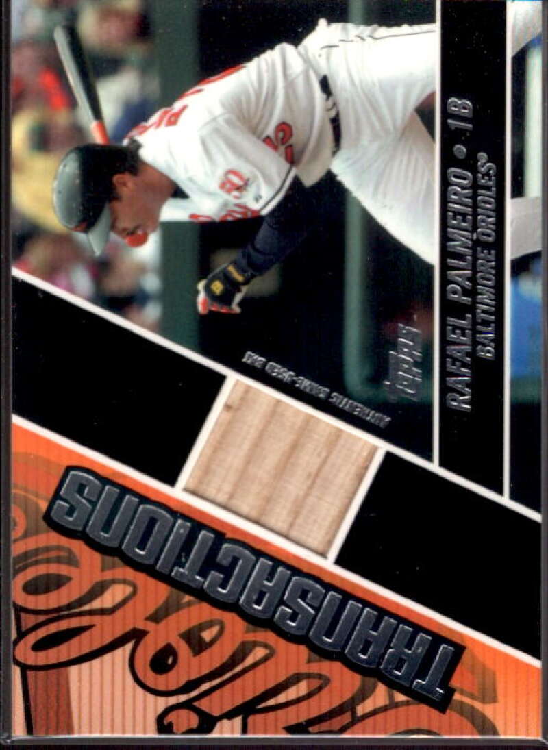 Rafael Palmeiro Bat Card 2004 Topps Traded Transactions Relics #RP  Image 1