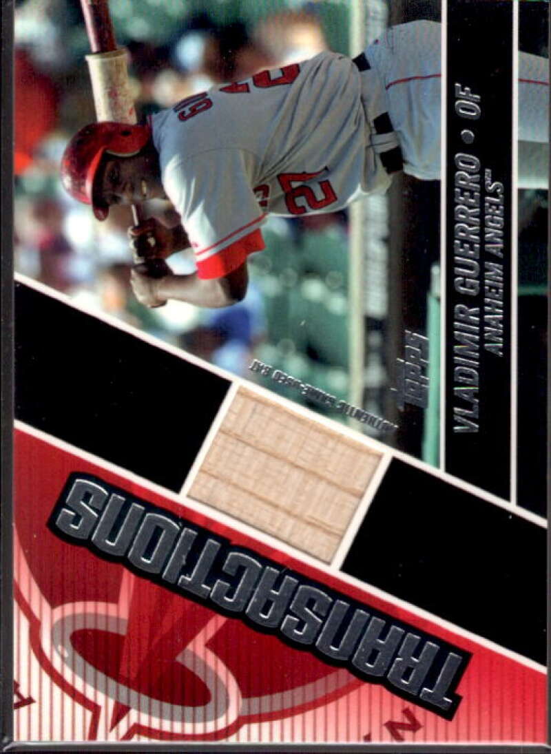 Vladimir Guerrero Bat Card 2004 Topps Traded Transactions Relics #VG  Image 1