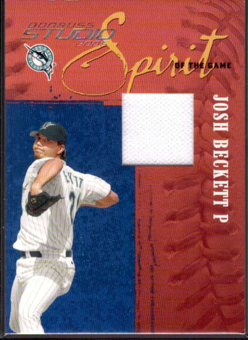 Josh Beckett Card 2005 Studio Spirit of the Game Jersey #18  Image 1