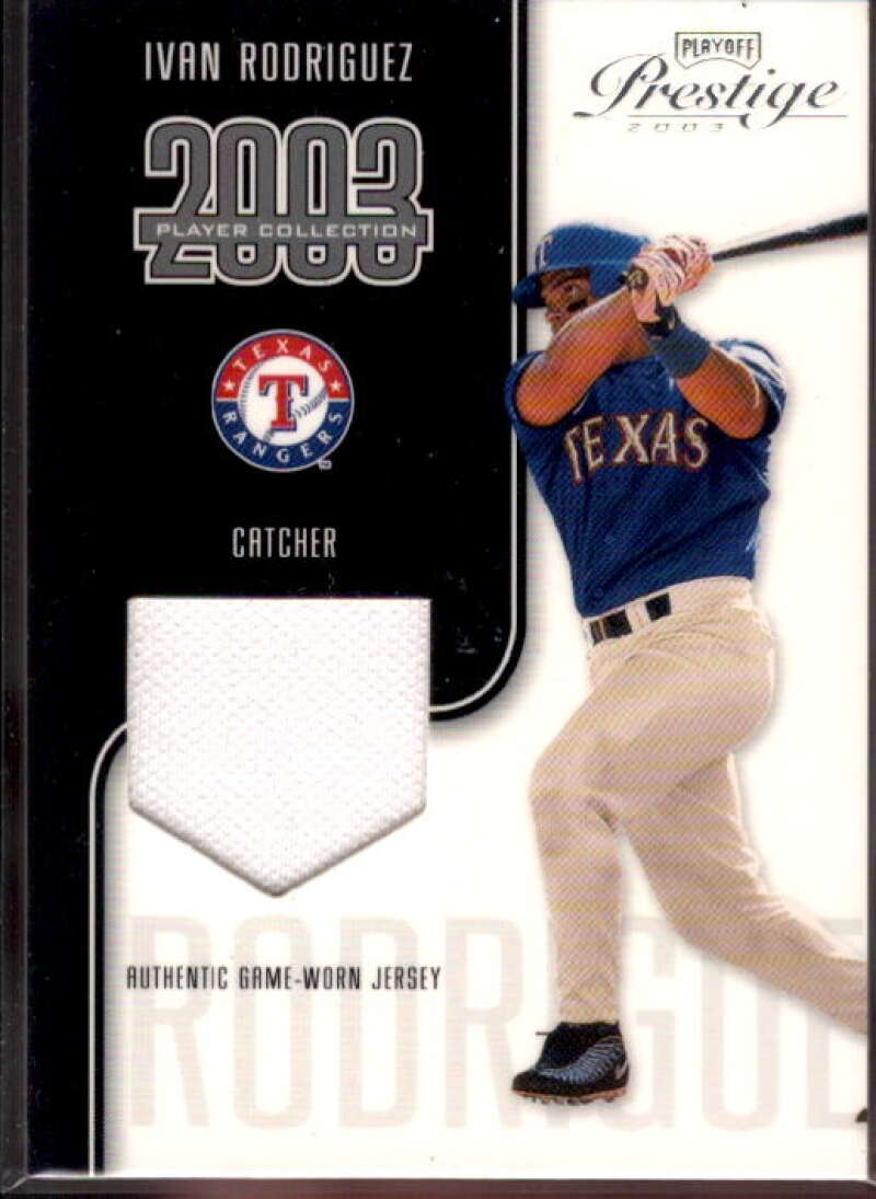Ivan Rodriguez Jsy Card 2003 Playoff Prestige Player Collection #79  Image 1