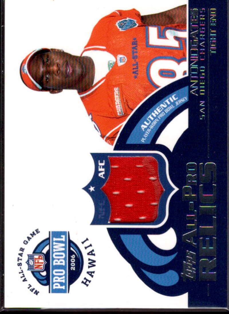 Antonio Gates Card 2006 Topps All-Pro Relics #APAG  Image 1