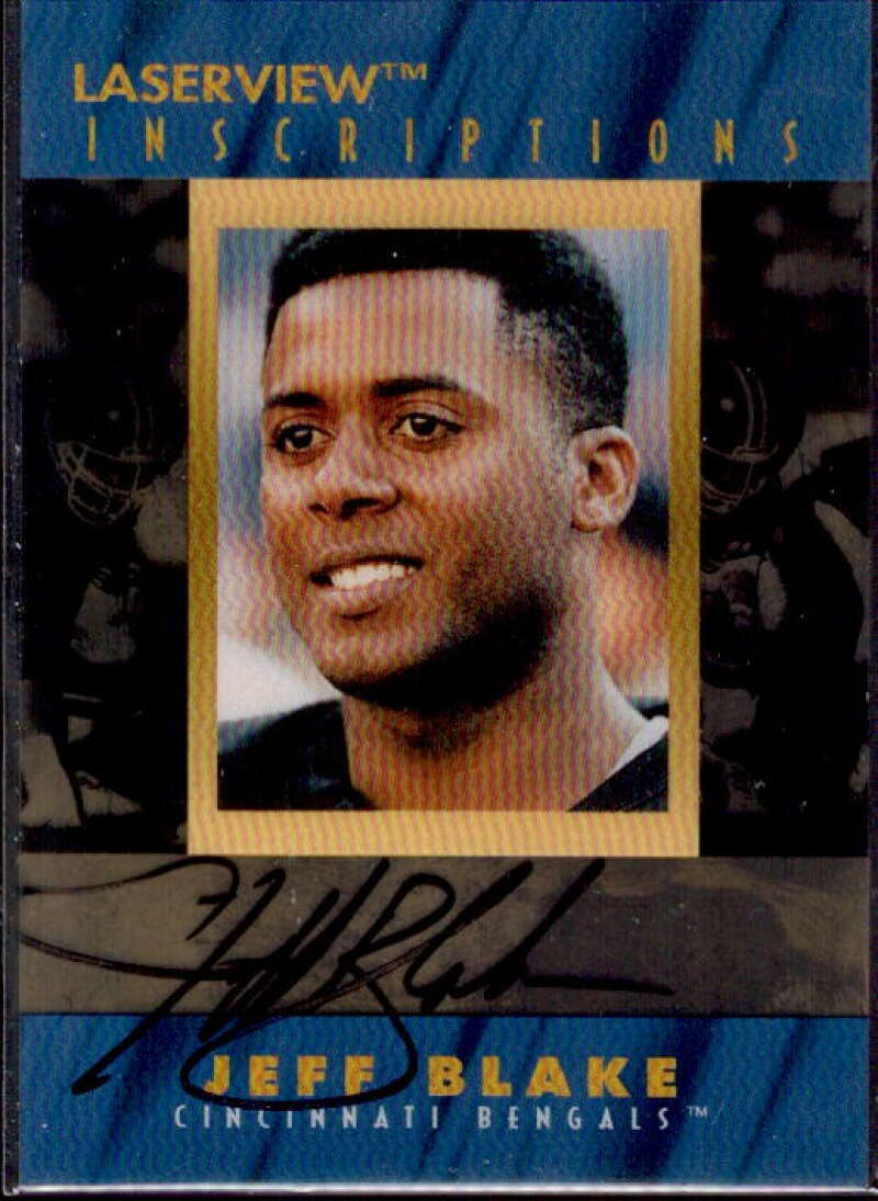 Jeff Blake Card 1996 Laser View Inscriptions #1  Image 1