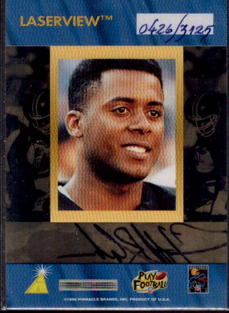 Jeff Blake Card 1996 Laser View Inscriptions #1  Image 2