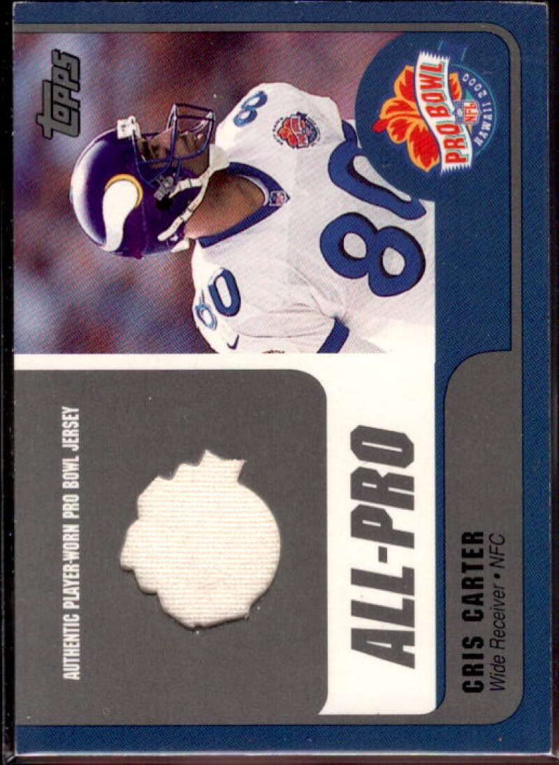 Cris Carter Card 2000 Topps Pro Bowl Jerseys #CCWR  Image 1