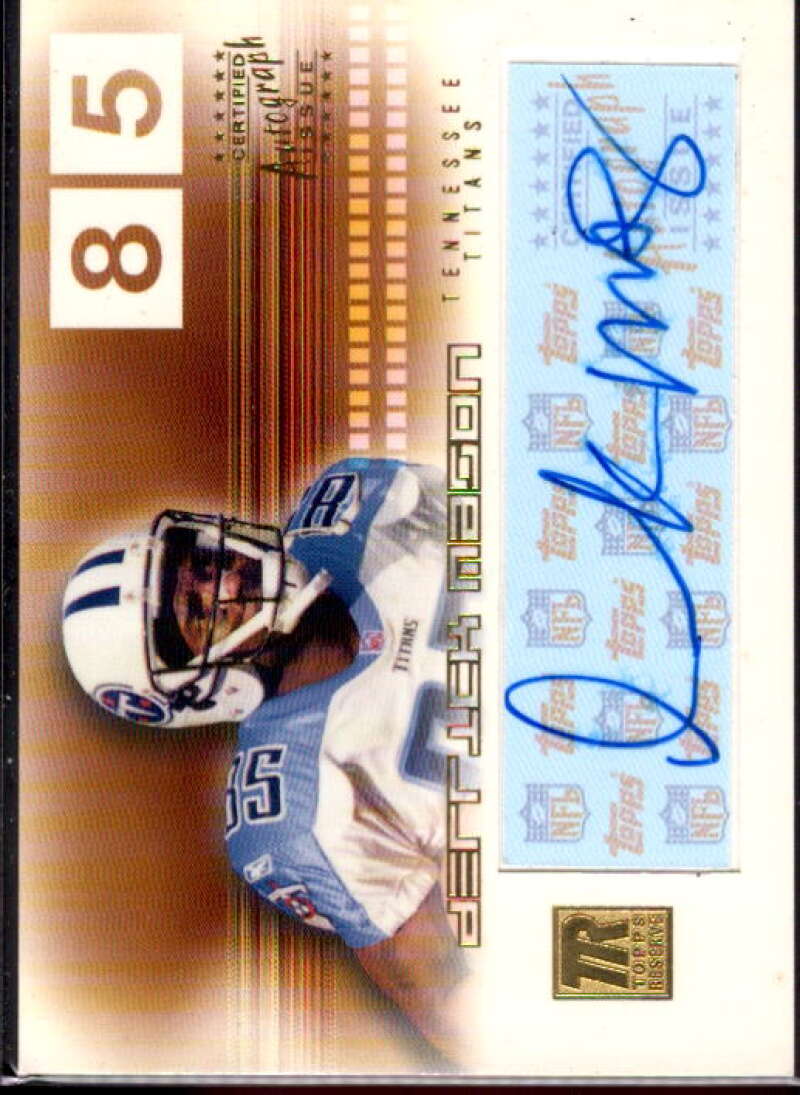 Derrick Mason Card 2002 Topps Reserve Autographs #RADM  Image 1