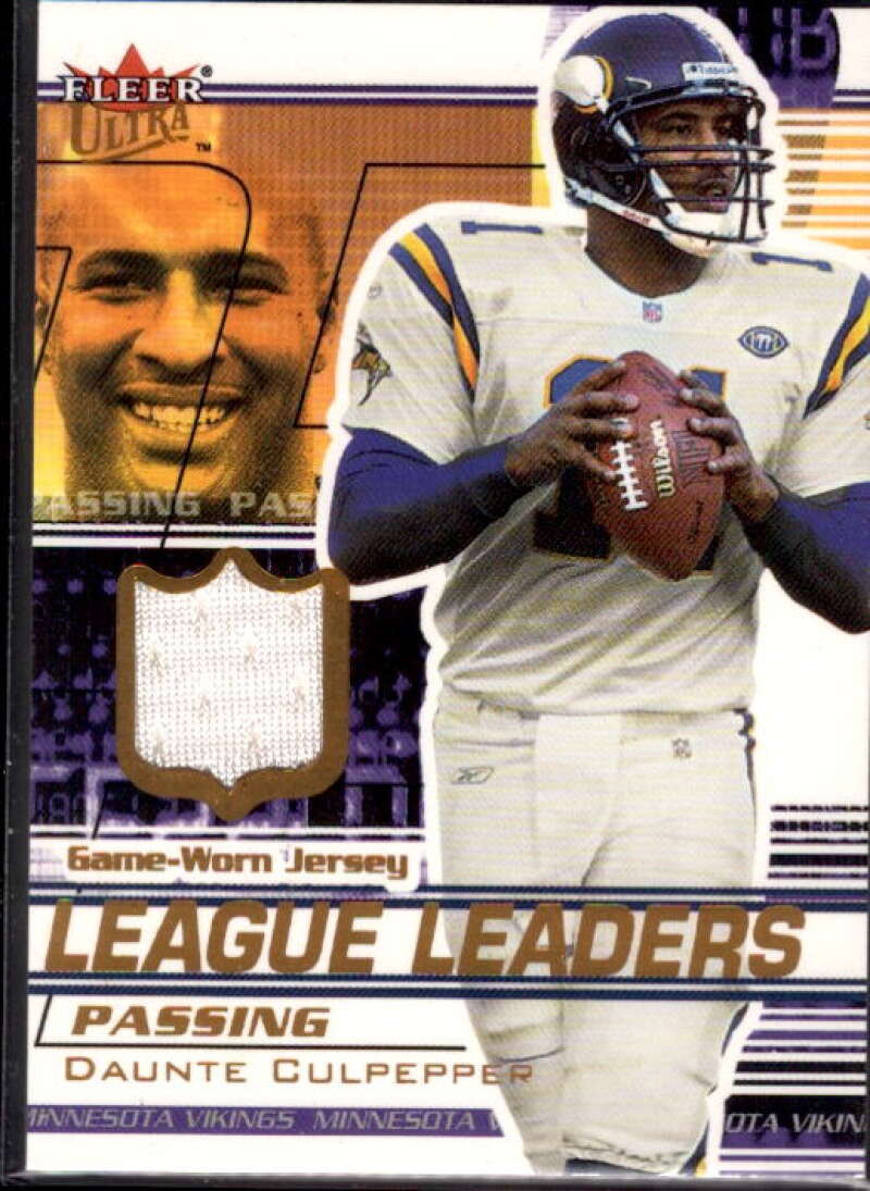 Daunte Culpepper Card 2002 Ultra League Leaders Memorabilia #3  Image 1