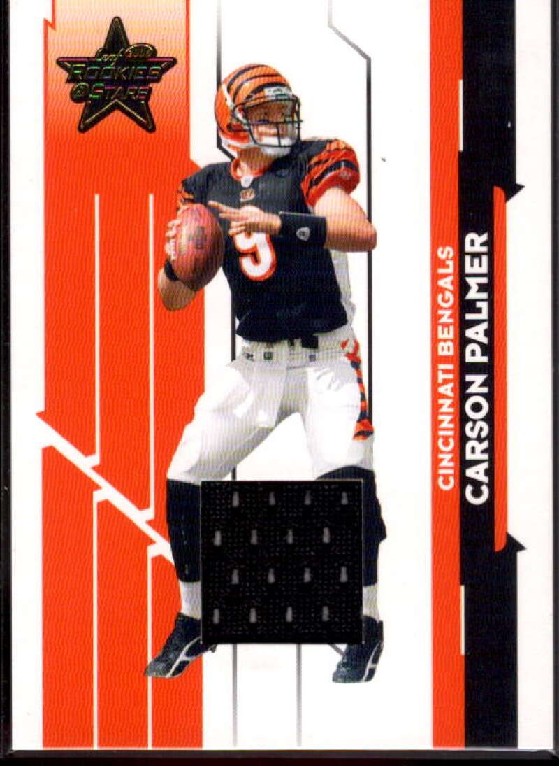 Carson Palmer Card 2006 Leaf Rookies and Stars Materials Gold #21  Image 1