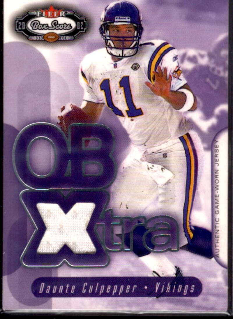 Daunte Culpepper Card 2002 Fleer Box Score QBXtra Jerseys #3  Image 1