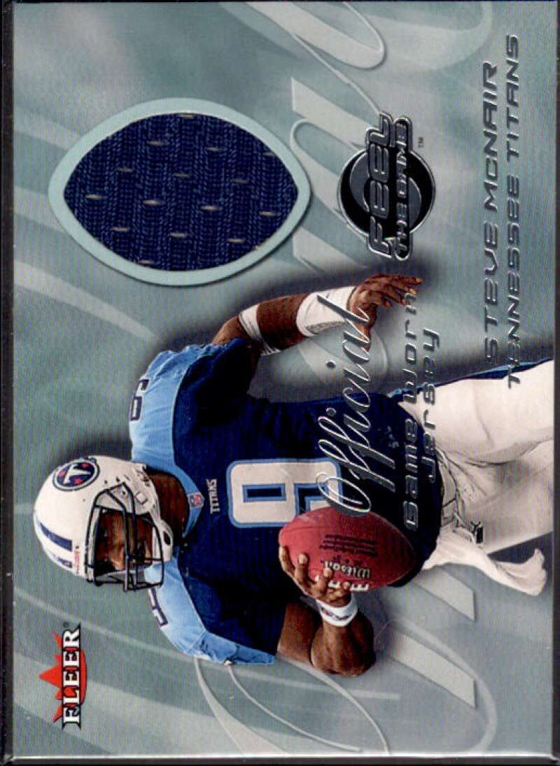 Steve McNair Blue Card 2000 Fleer Tradition Feel the Game #43  Image 1