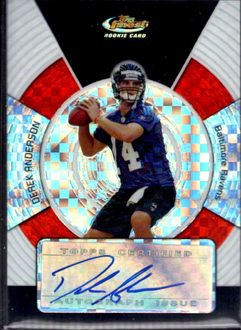 Derek Anderson AU Card 2005 Finest Xfractors #167  Image 1