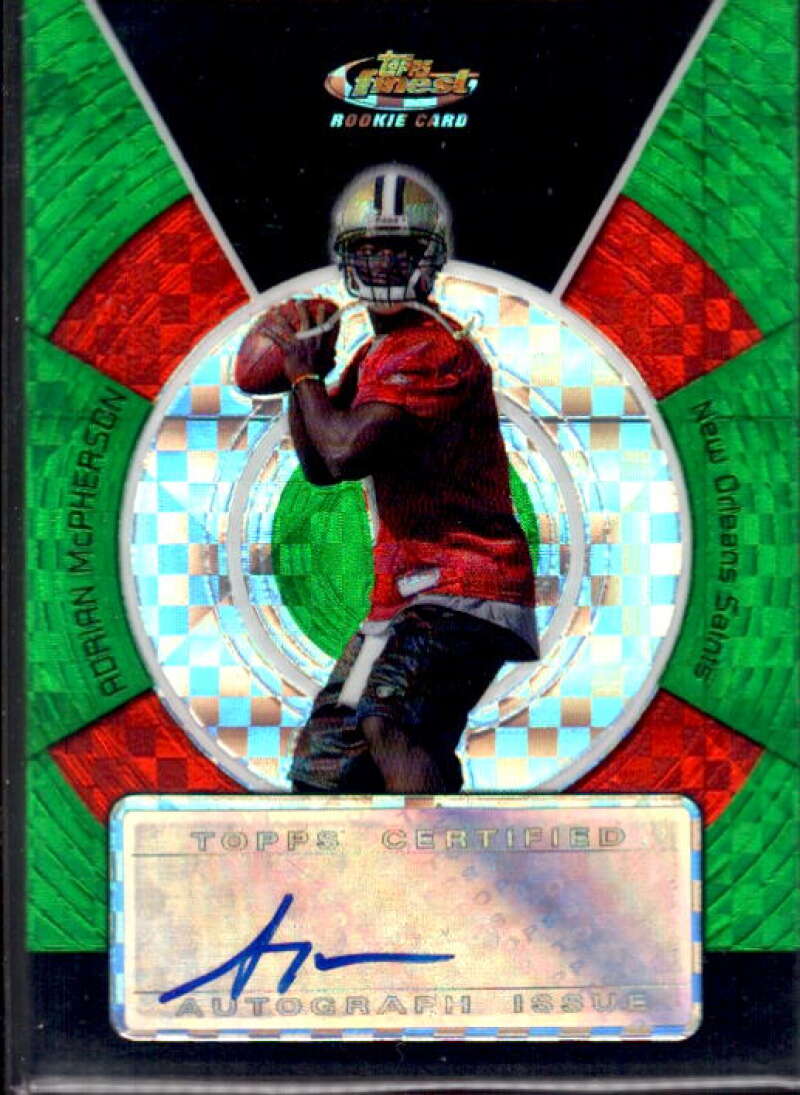 Adrian McPherson AU Card 2005 Finest Green Xfractors #179  Image 1