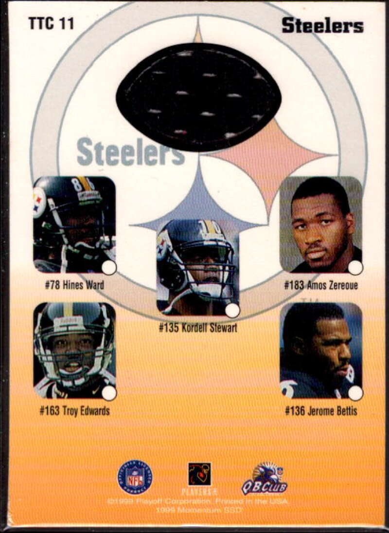 Kordell Stewart Card 1999 Playoff Momentum SSD Team Thread Checklists #TTC11  Image 2