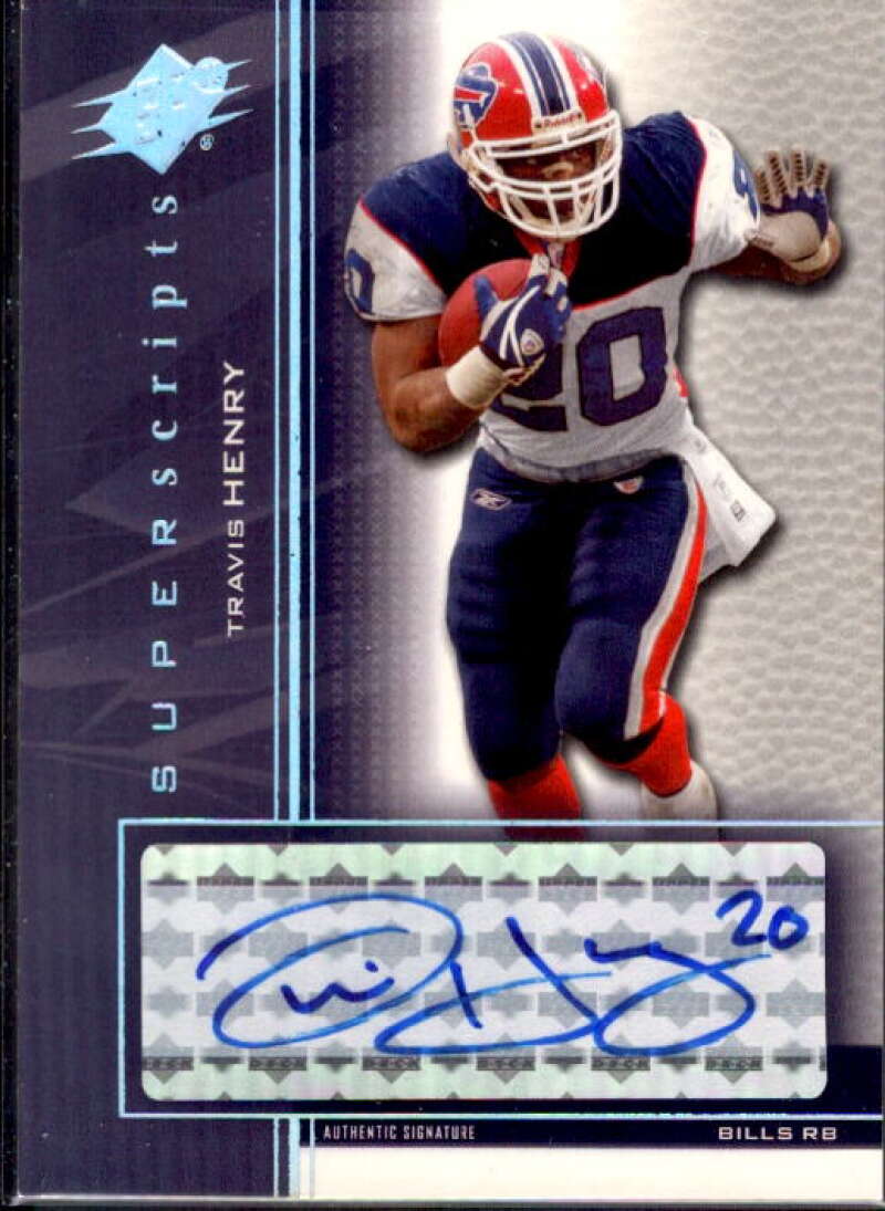 Travis Henry Card 2004 SPx Super Scripts Autographs #SSTH  Image 1