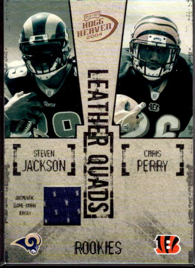 Jackson/Perry/Jones/Bell 2004 Playoff Hogg Heaven Leather Quads Single #LQ24  Image 1