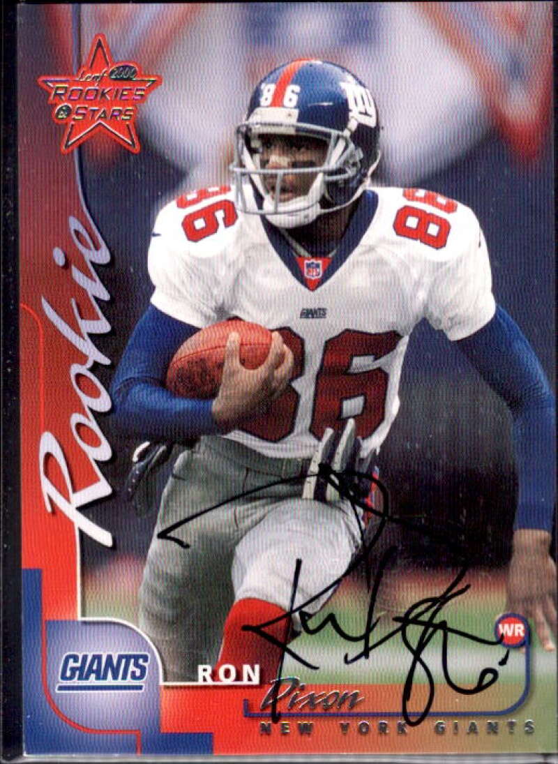 Ron Dixon RC AU Card 2000 Leaf Rookies and Stars #138  Image 1