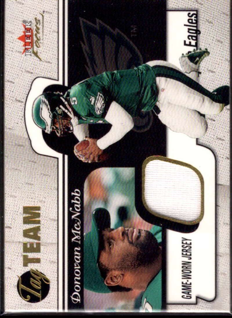 Donovan McNabb Card 2001 Fleer Focus Tag Team #TTDM3  Image 1