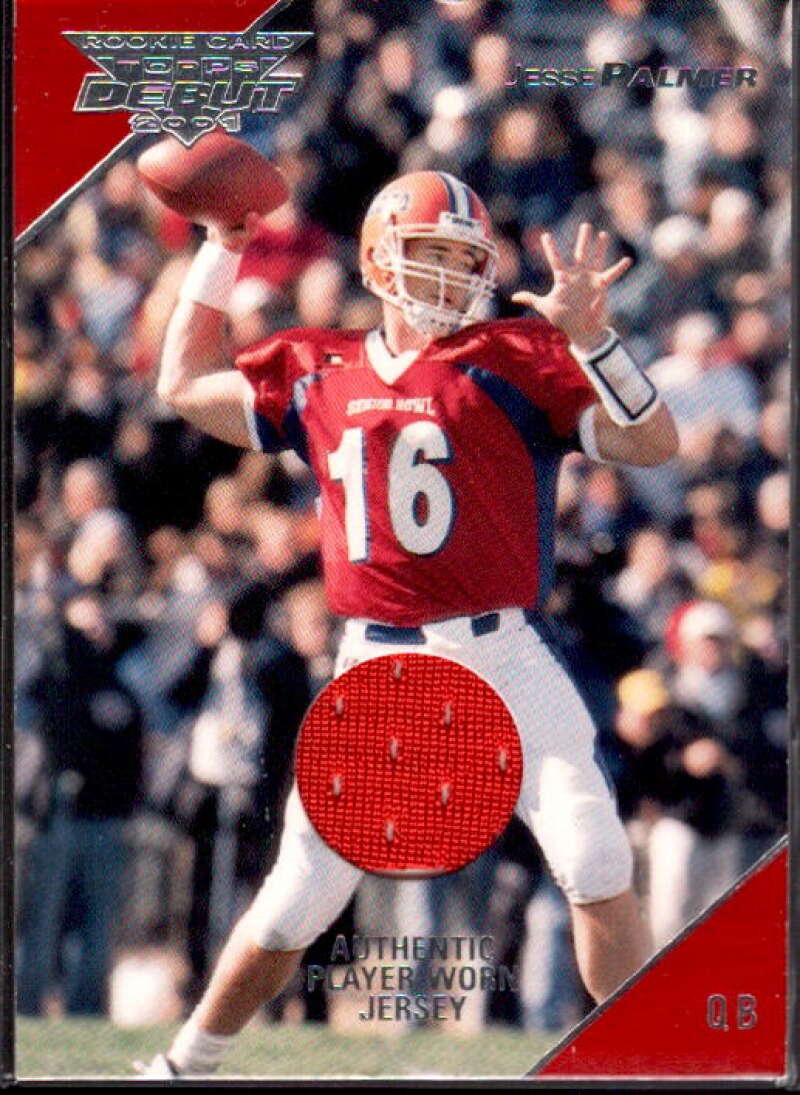 Jesse Palmer JSY RC Card 2001 Topps Debut #120  Image 1