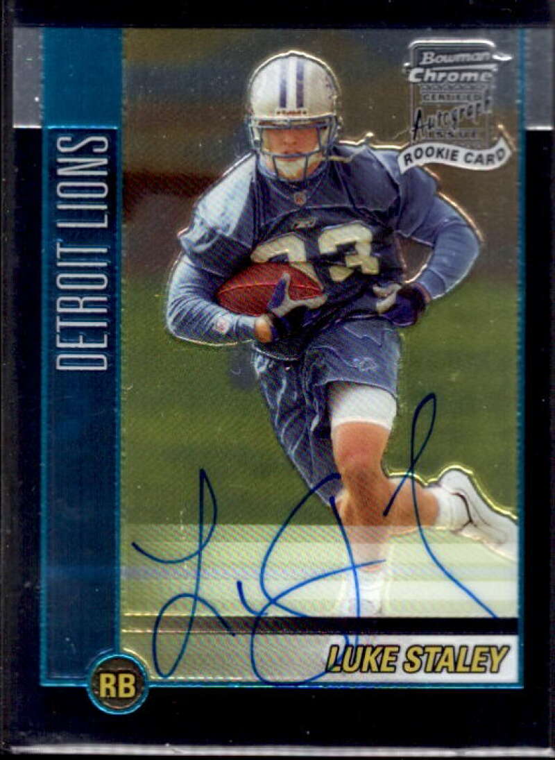 Luke Staley AU E RC Card 2002 Bowman Chrome #240  Image 1