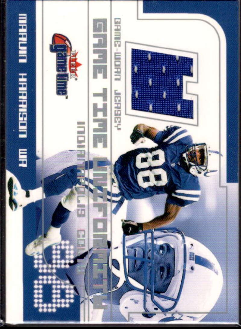 Marvin Harrison Card 2001 Fleer Game Time Uniformity #13  Image 1