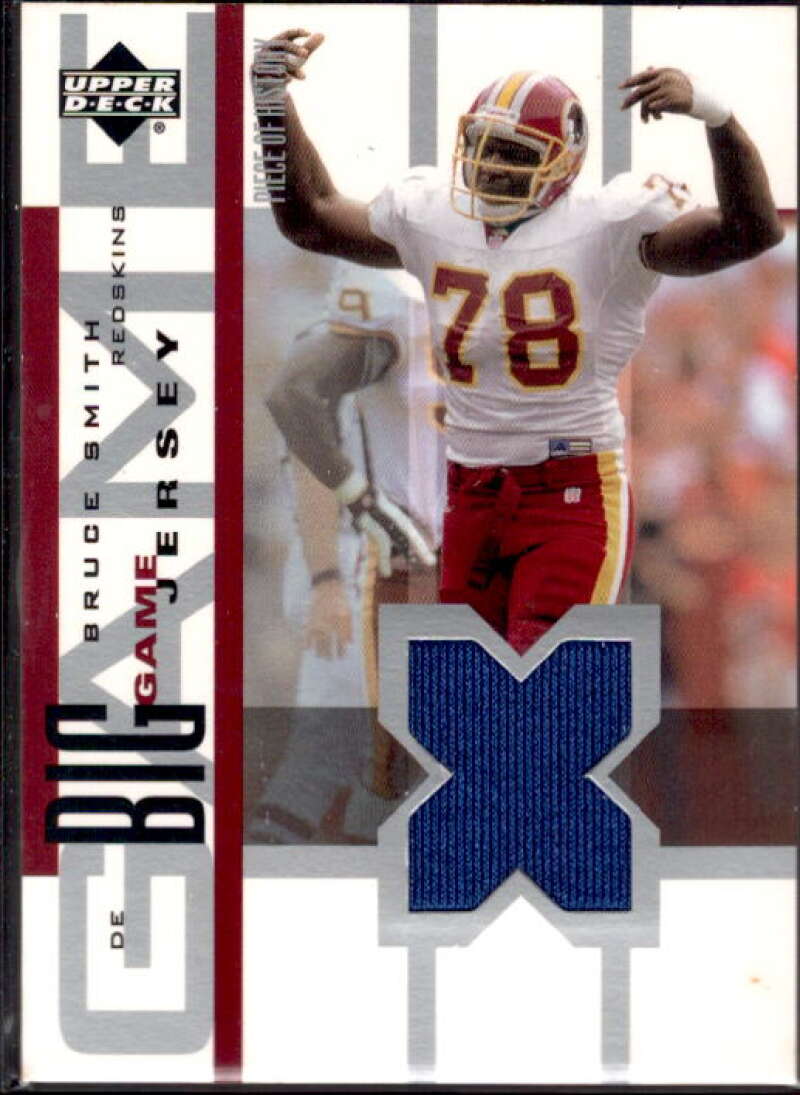 Bruce Smith Card 2002 UD Piece of History The Big Game Jerseys #BGJBS  Image 1