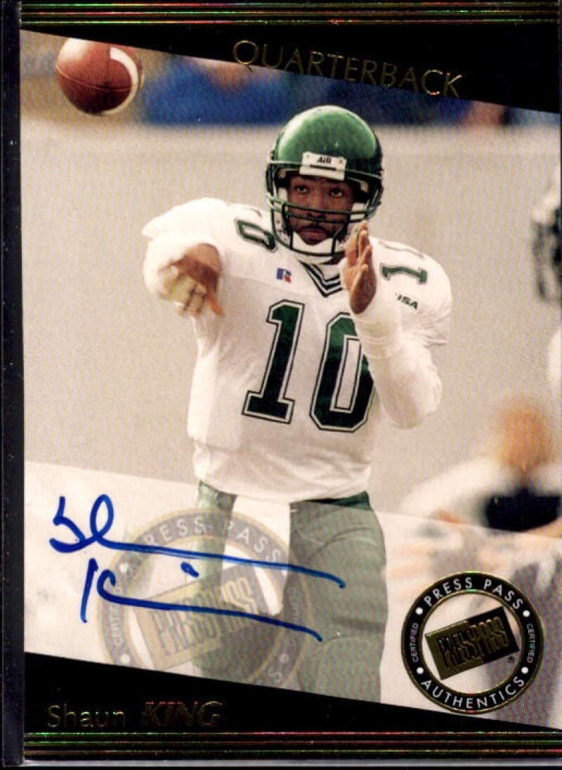 Shaun King Card 1999 Press Pass Autographs #18  Image 1