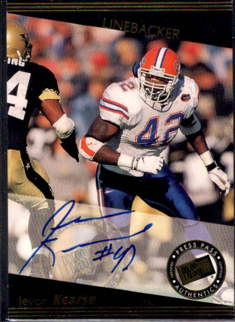 Jevon Kearse Card 1999 Press Pass Autographs #9  Image 1