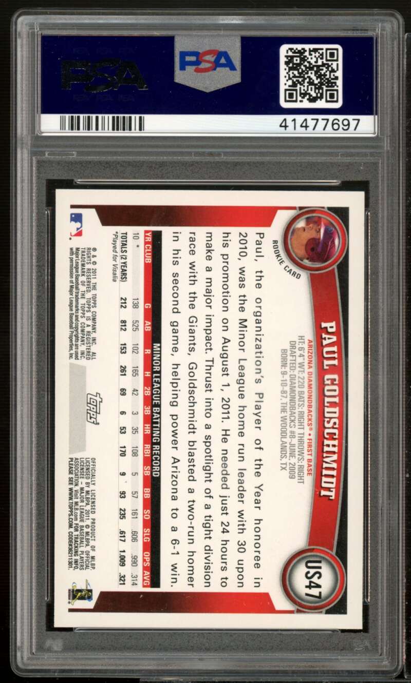 2011 Topps Update Baseball #US47 Paul Goldschmidt Rookie Card