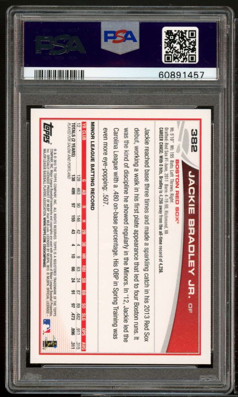2013 Topps Baseball Jackie Bradley Jr Rookie Card #382 Boston Red Sox