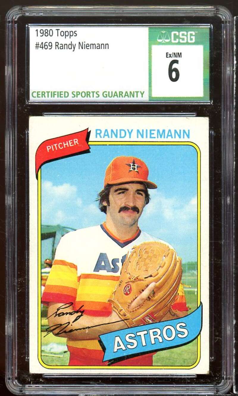 Randy Niemann Card 1980 Topps #469 CSG 6 Image 1