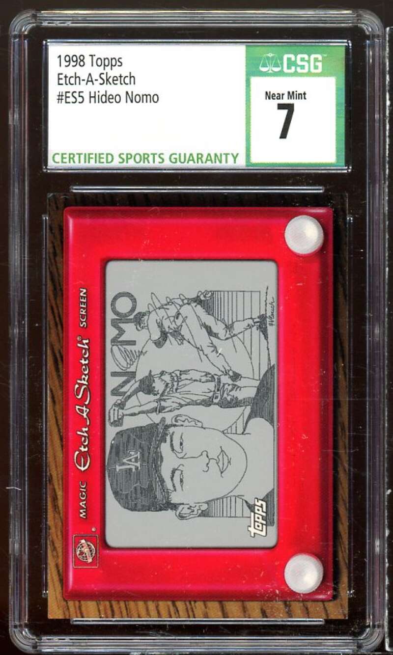 Hideo Nomo Card 1998 Topps Etch-A-Sketch #ES5 CSG 7 Image 1