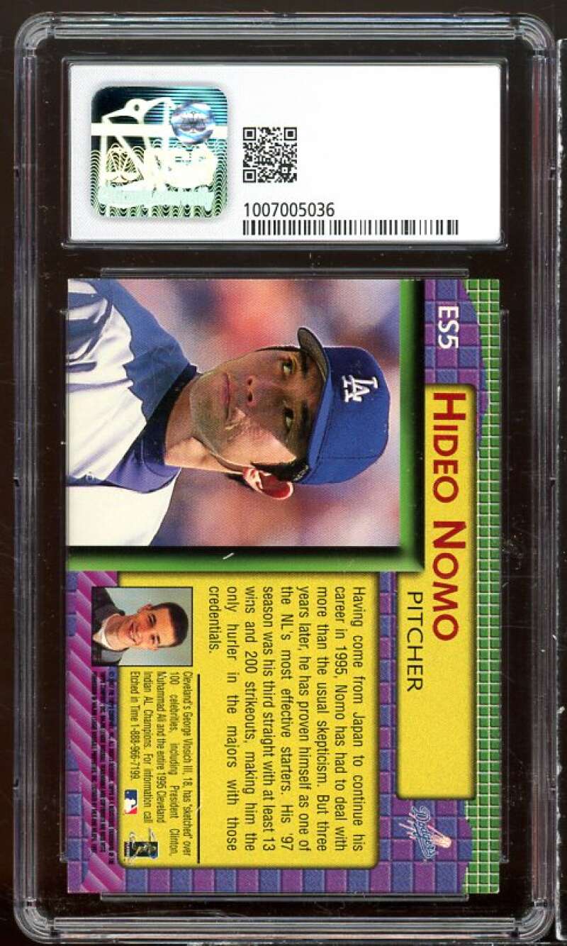 Hideo Nomo Card 1998 Topps Etch-A-Sketch #ES5 CSG 7 Image 2