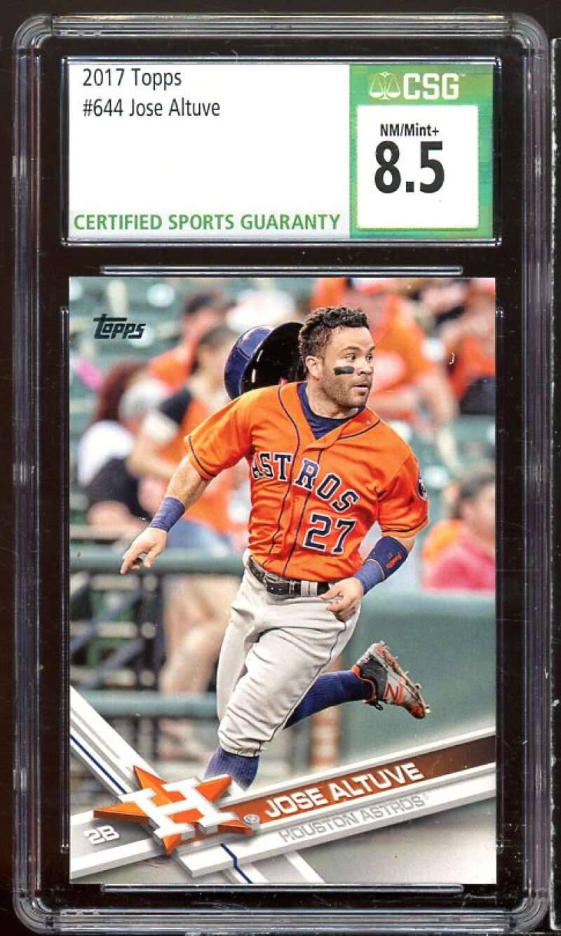 Jose Altuve Card 2017 Topps #644 CSG 8.5 Image 1