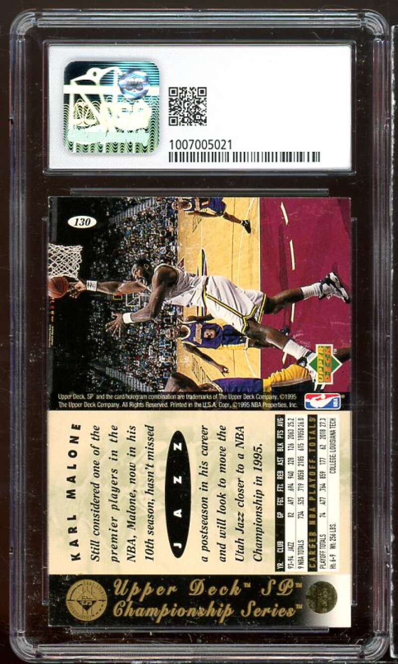 Karl Malone Card 1994-95 SP Championship #130 CSG 6.5 Image 2