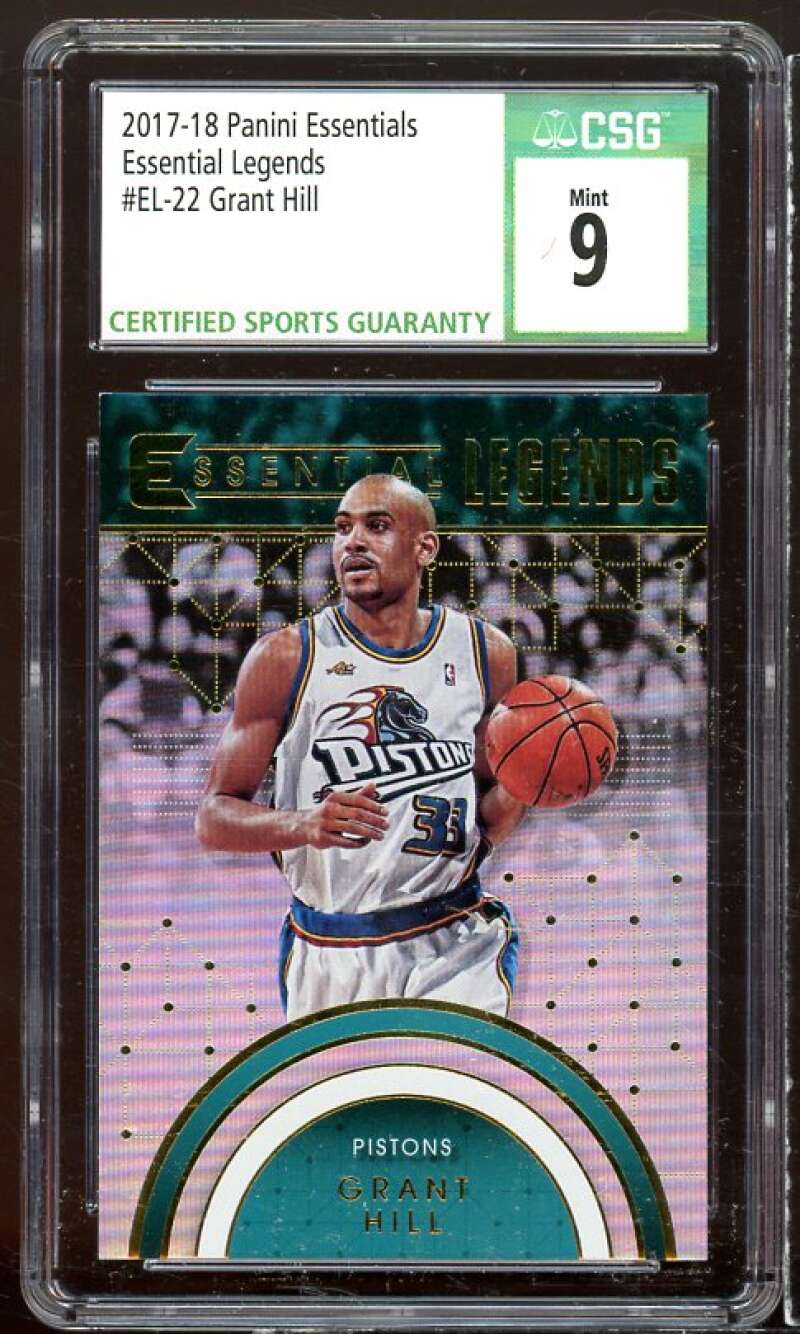 Grant Hill Card 2017-18 Panini Essentials Essential Legends #EL-22 CSG 9 Image 1