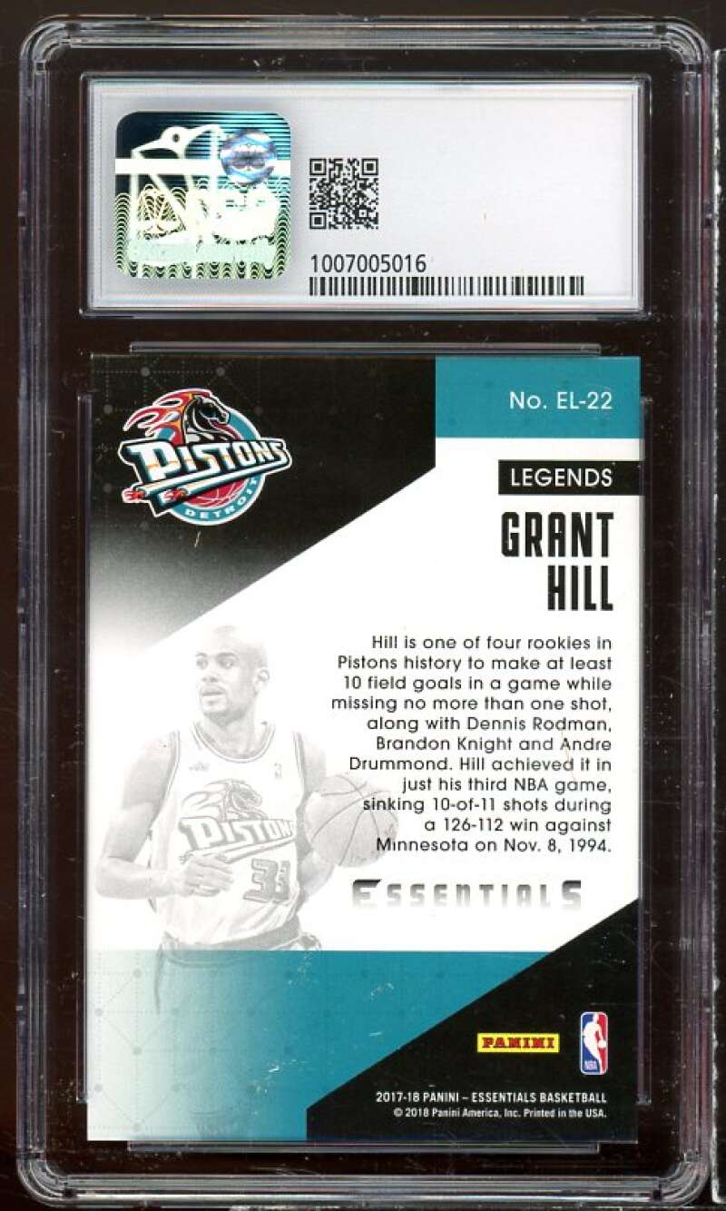 Grant Hill Card 2017-18 Panini Essentials Essential Legends #EL-22 CSG 9 Image 2