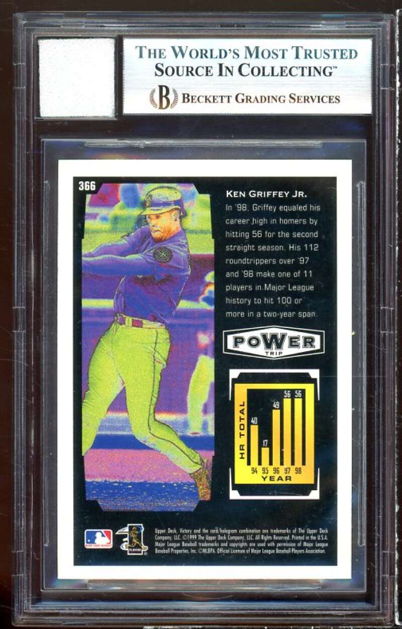 Ken Griffey Jr 1999 Upper Deck Victory Game Used Jersey BGS 8.5 (9.5 8 8.5 9) Image 2