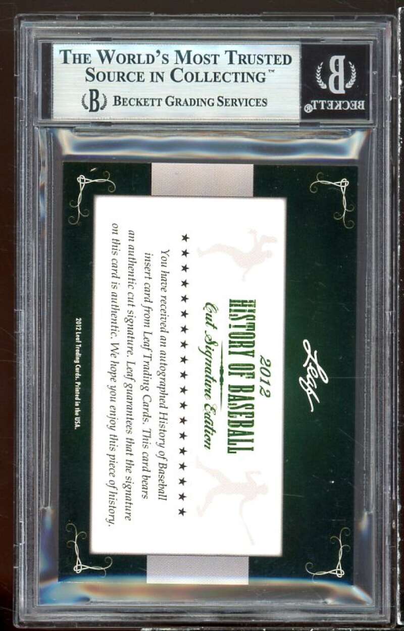Rollie Fingers 2021 Leaf Cut Signature History Of Baseball #nno BGS Authentic Image 2
