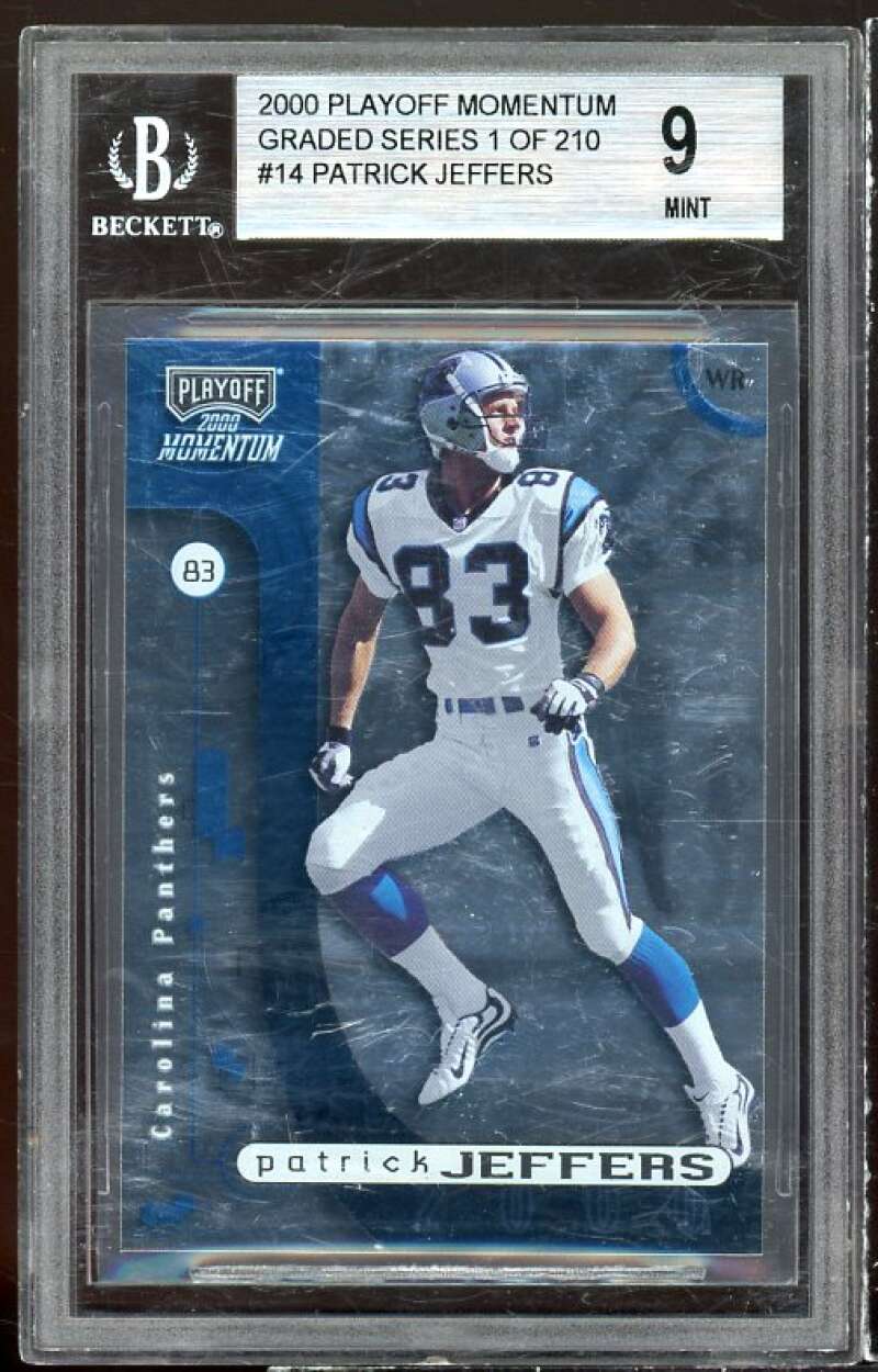 Patrick Jeffers Card 2000 Playoff Momentum Graded Series #14 BGS 9 (9.5 9 9 9) Image 1