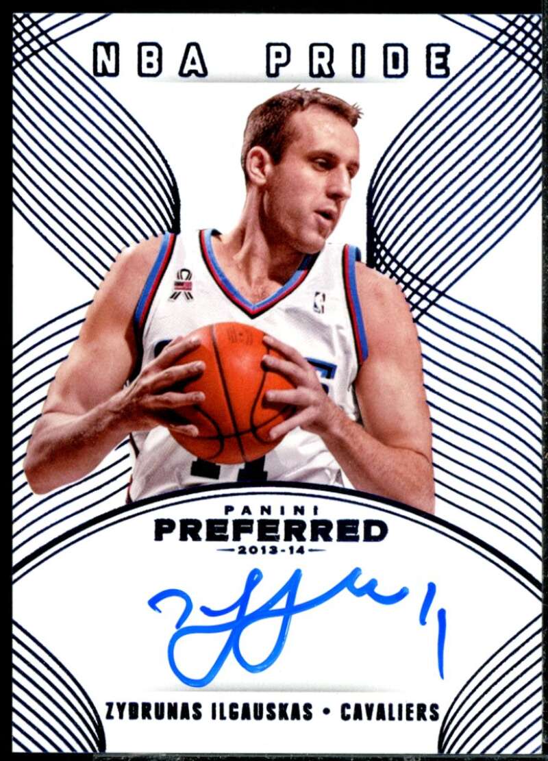 Zydrunas Ilgauskas NP AU Card 2013-14 Panini Preferred Blue #476  Image 1