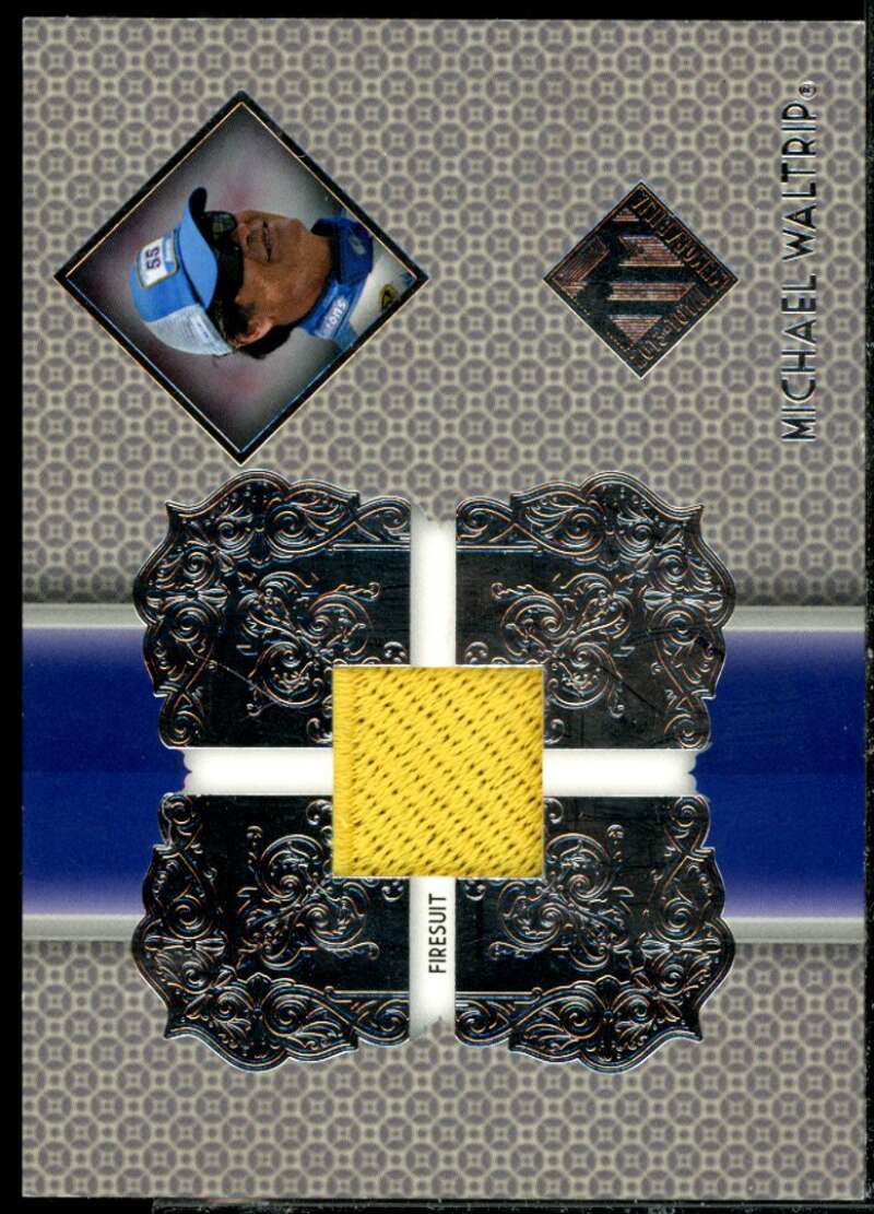 Michael Waltrip/475* Card 2013 Total Memorabilia Single Swatch Silver #TMMW  Image 1