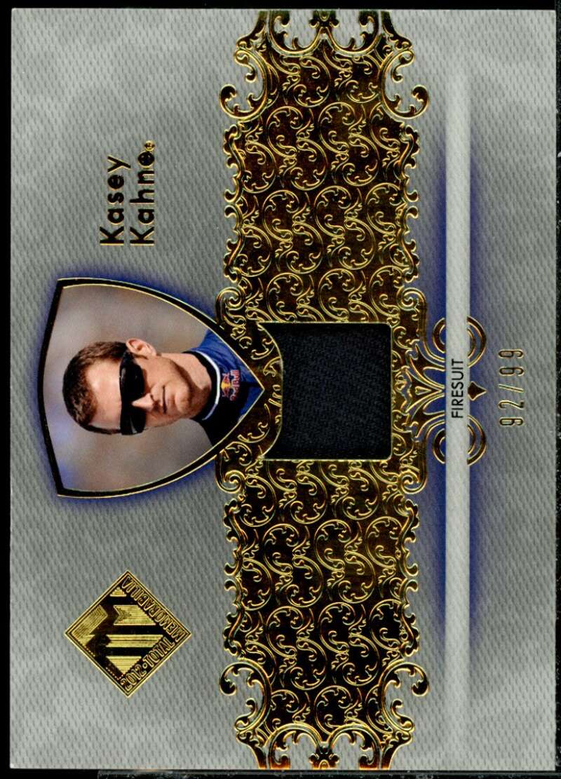 Kasey Kahne Card 2012 Total Memorabilia Single Swatch Gold #TMKK  Image 1