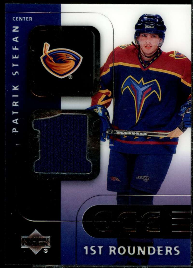 Patrik Stefan Card 2001-02 Upper Deck Ice First Rounders Jerseys #FPS  Image 1