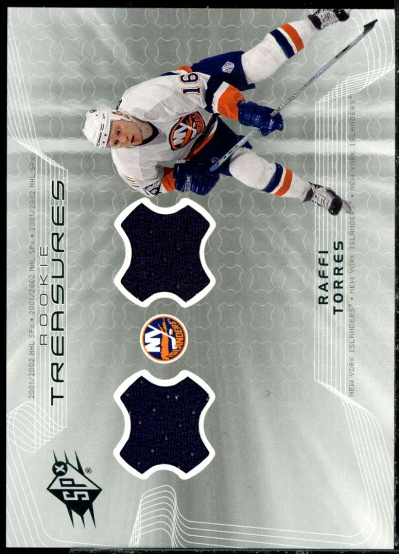 Raffi Torres Card 2001-02 SPx Rookie Treasures #RTRT  Image 1