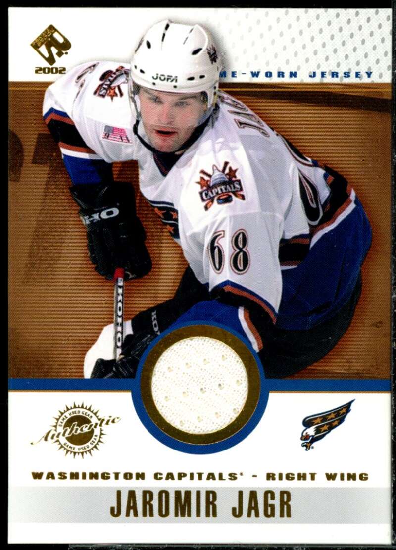 Jaromir Jagr Card 2001-02 Private Stock Game Gear #100  Image 1