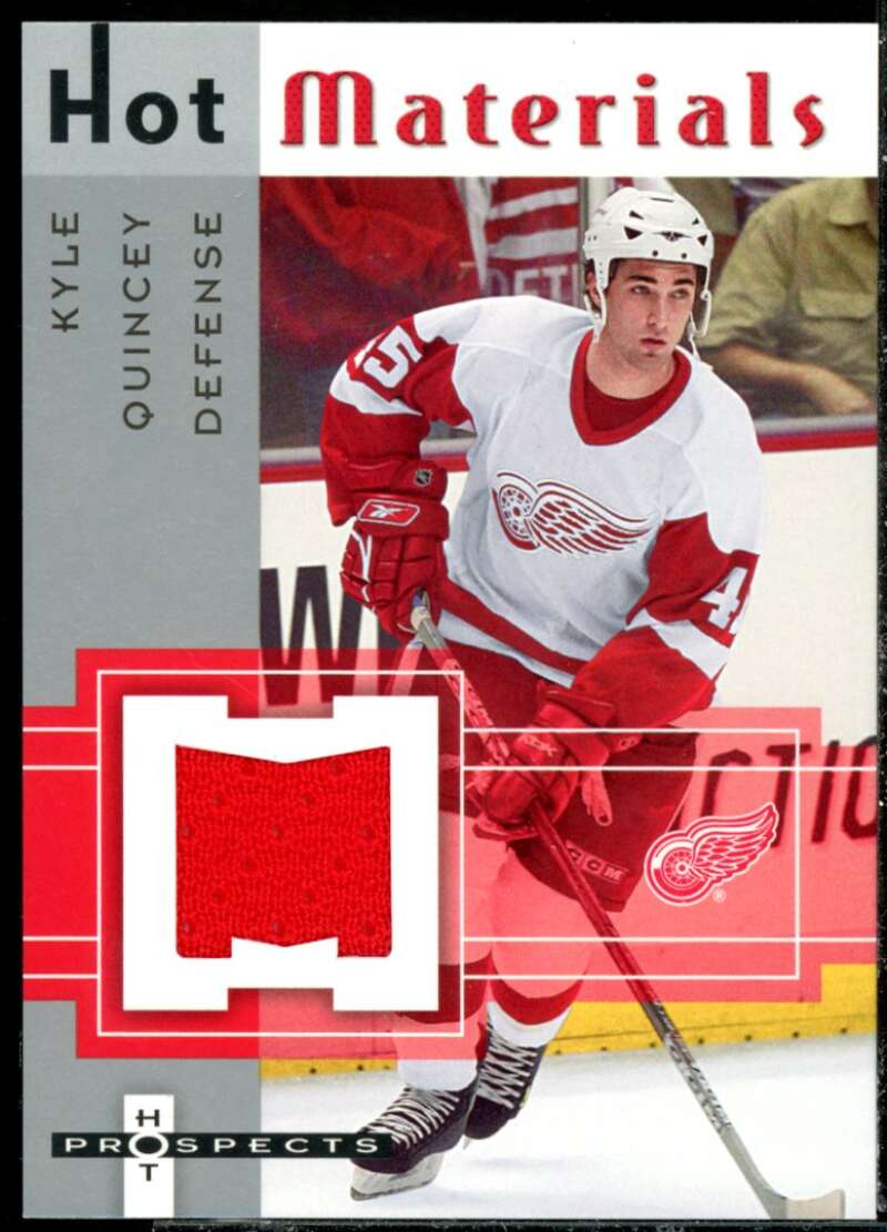 Kyle Quincey Card 2005-06 Hot Prospects Hot Materials #HMKQ  Image 1